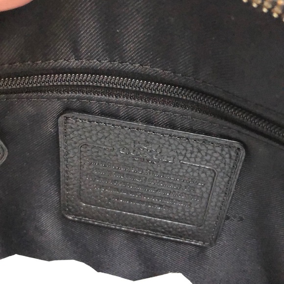 COACH Mini Nolita Black Pebbled Leather Satchel - Picture 11 of 16